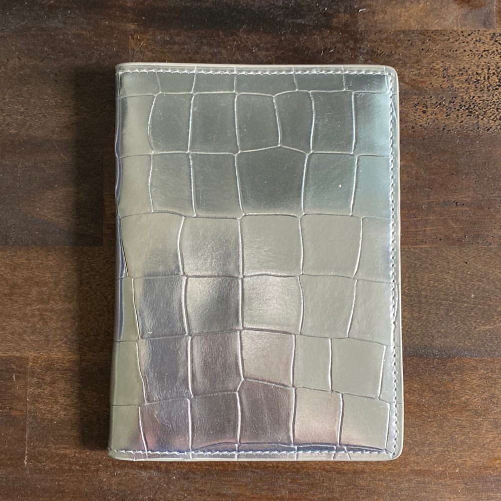 NWOT Nordstrom Passport Case - Metallic